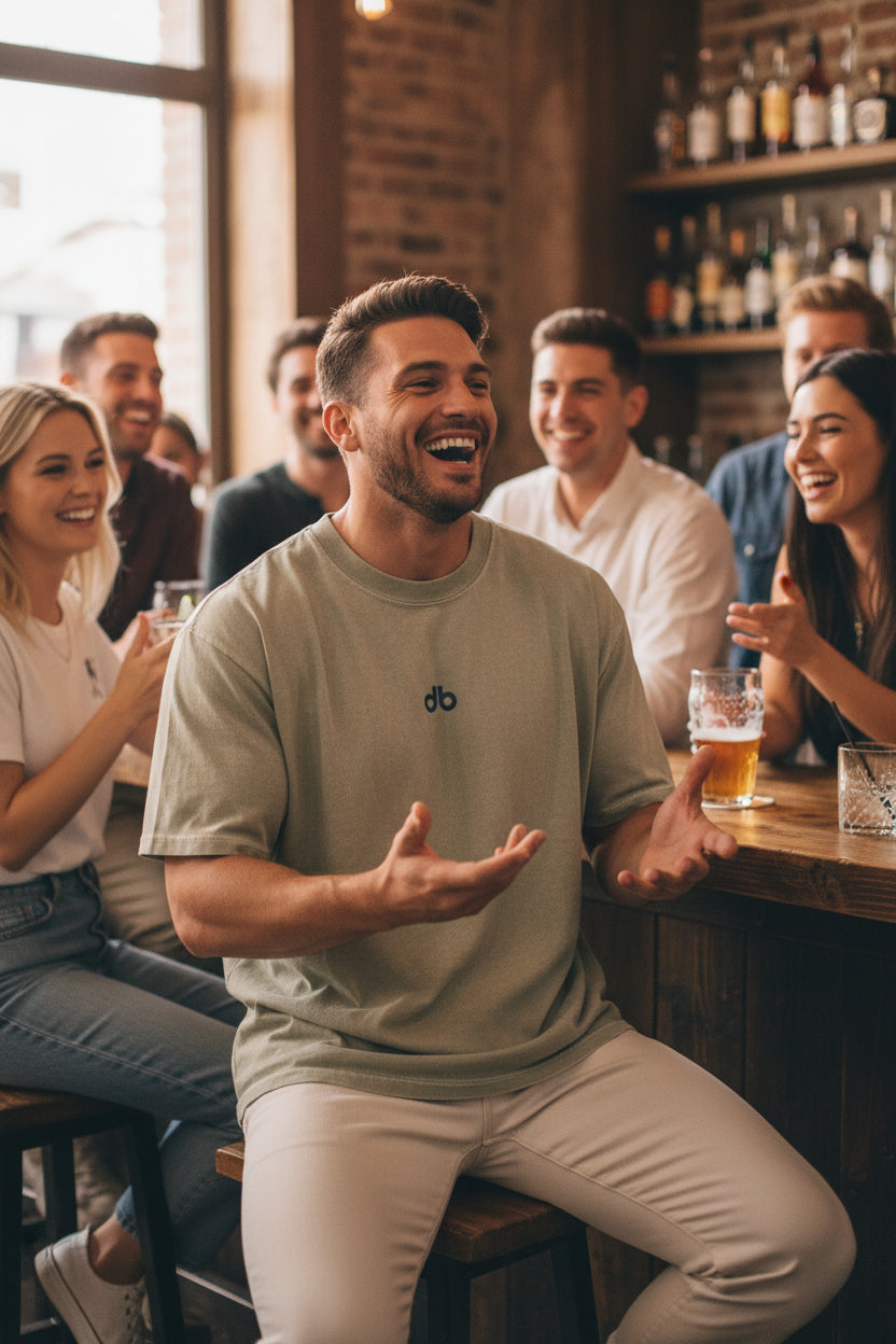 db Vintage Wash Drop Shoulder T-Shirt