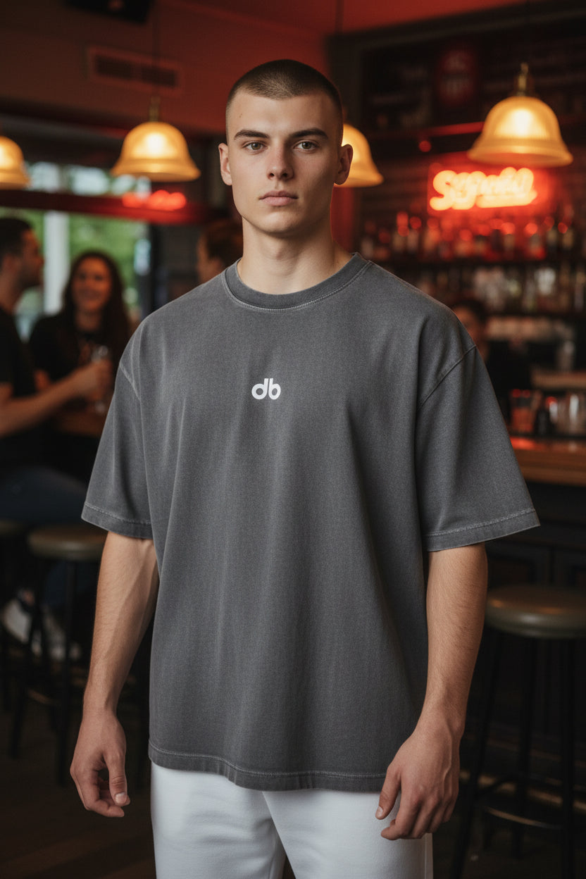 db Vintage Wash Drop Shoulder T-Shirt