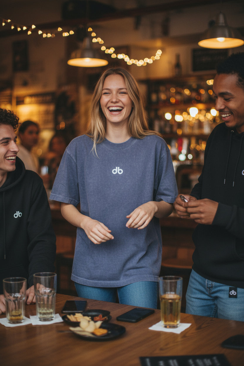 db Vintage Wash Drop Shoulder T-Shirt