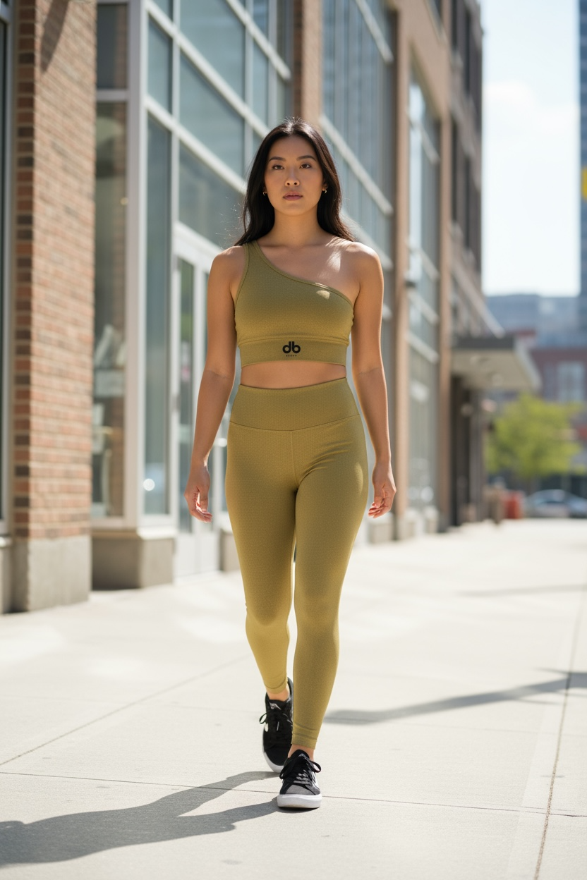 db Fitness Army Green Active Set